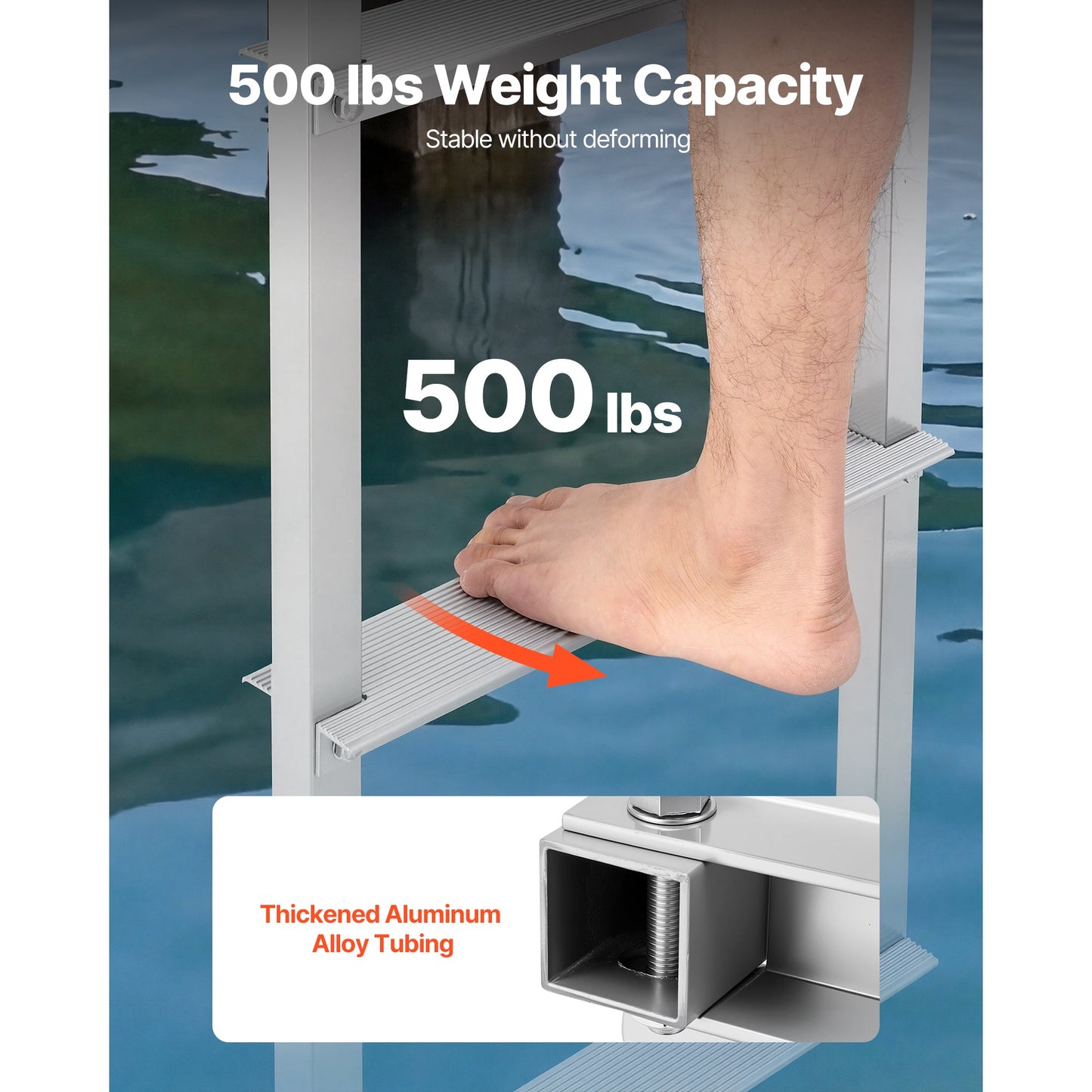 Removable Dock Ladder - 4 Steps