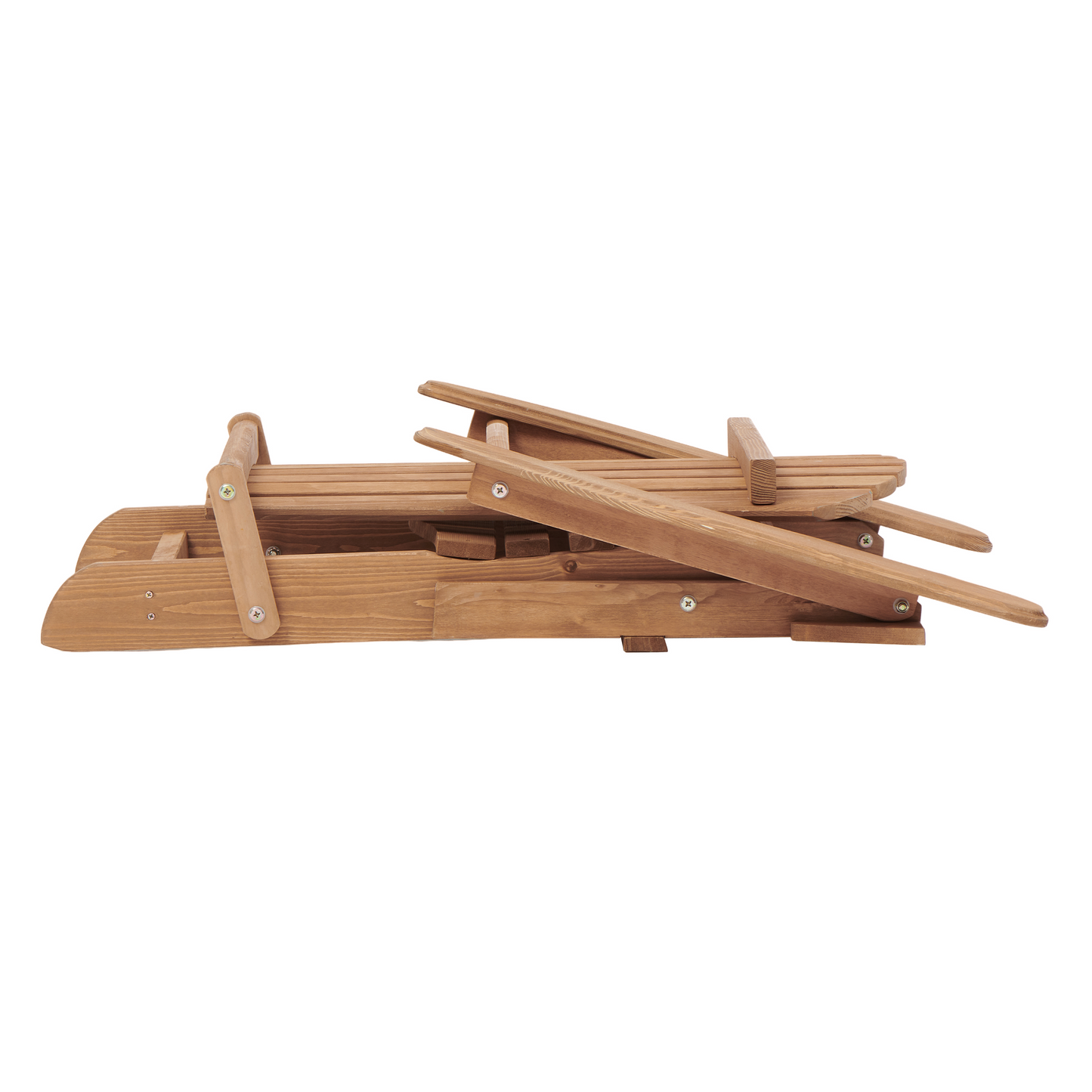 Outdoor Wooden Folding Adirondack Chair Set of 2