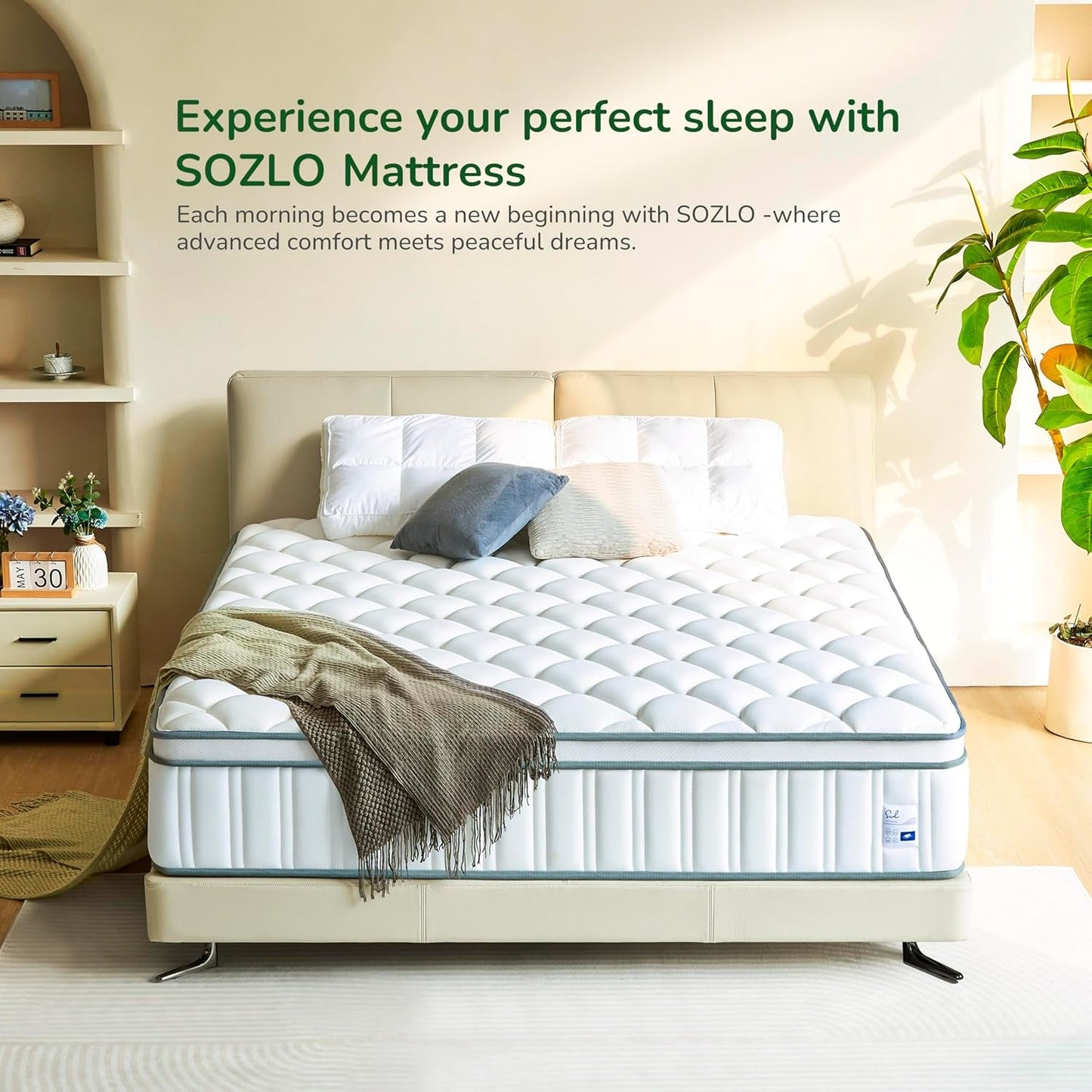 Full Size Cooling Gel Memory Foam Mattress Pocket Springs