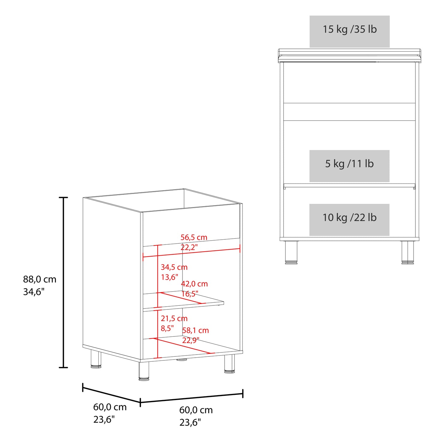Foster 2 Door Utility Tub and Sink