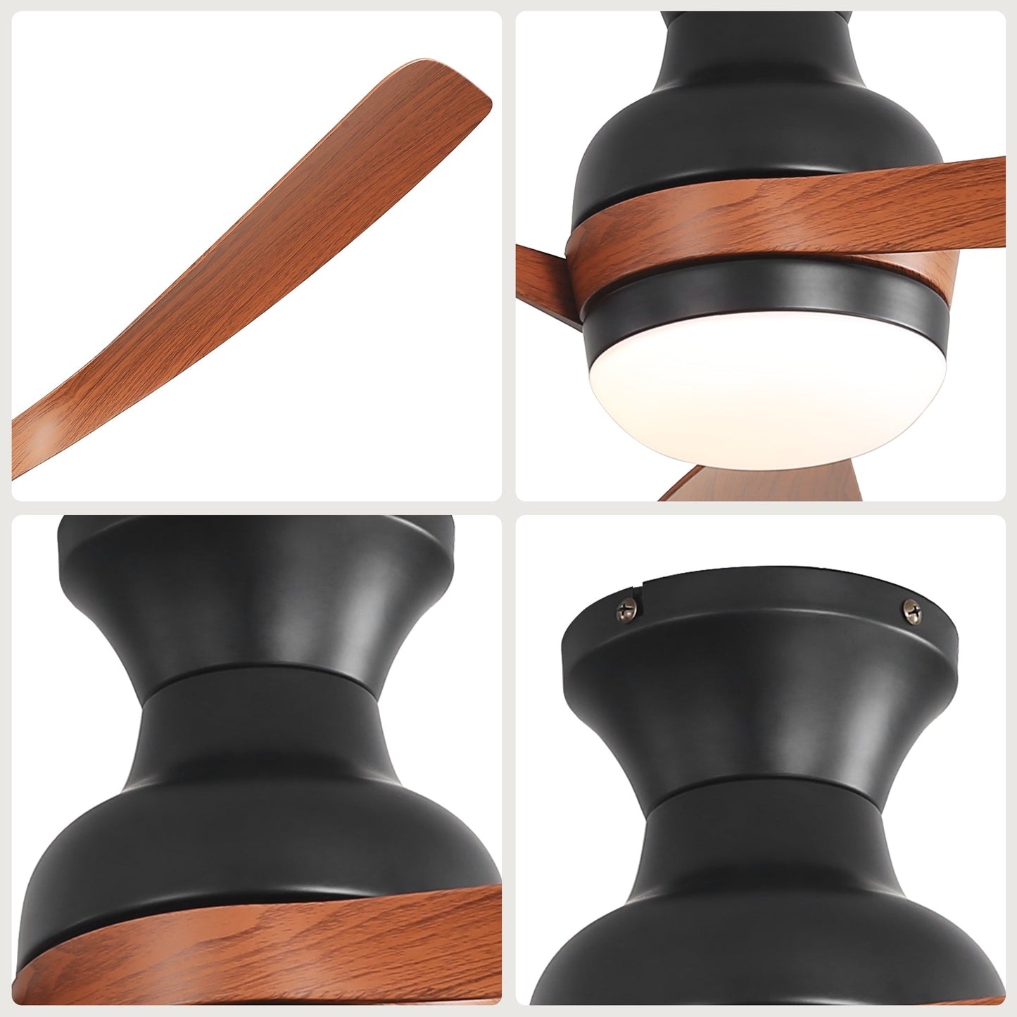 52-Inch Ceiling Fan With Light And Remote Control