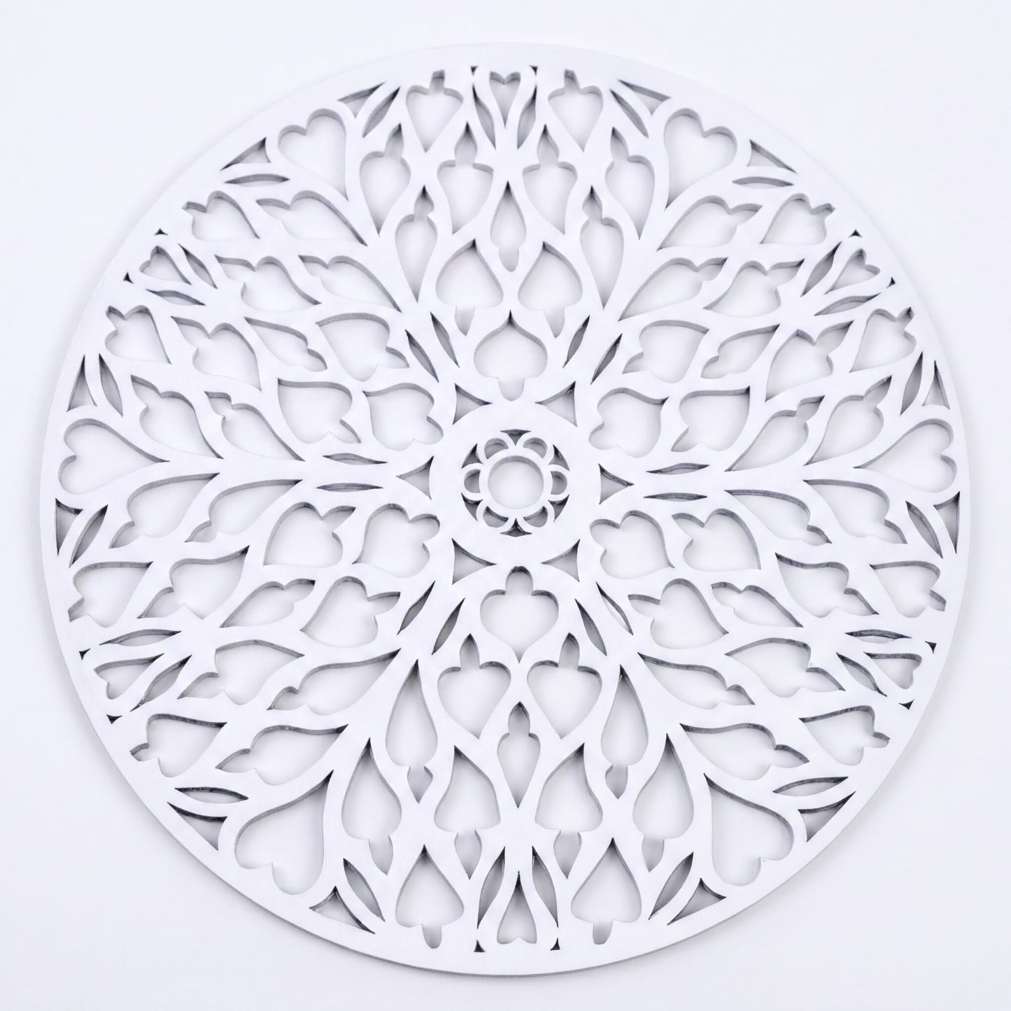 White Wooden Trivet - Heat Resistant Placemats for Dining Table Decor