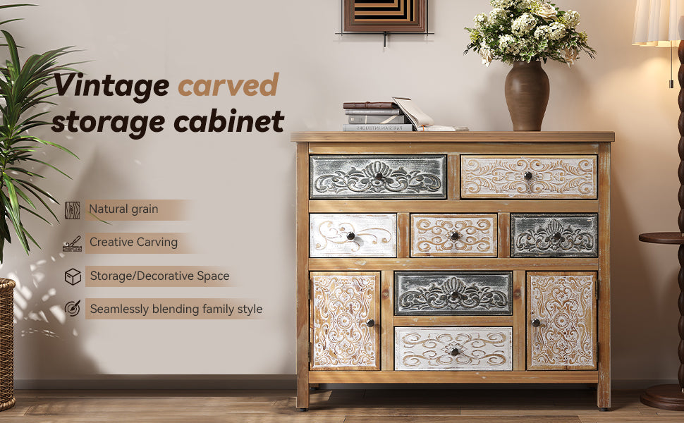 Vintage Wooden Accent Chest