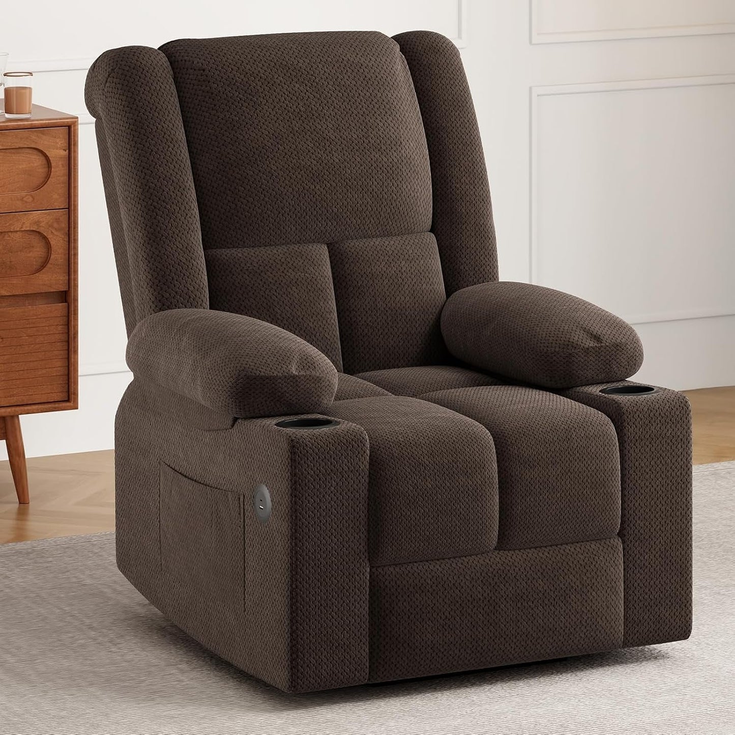 Power Lift Recliner Chair With Massage And Heat For Elderly