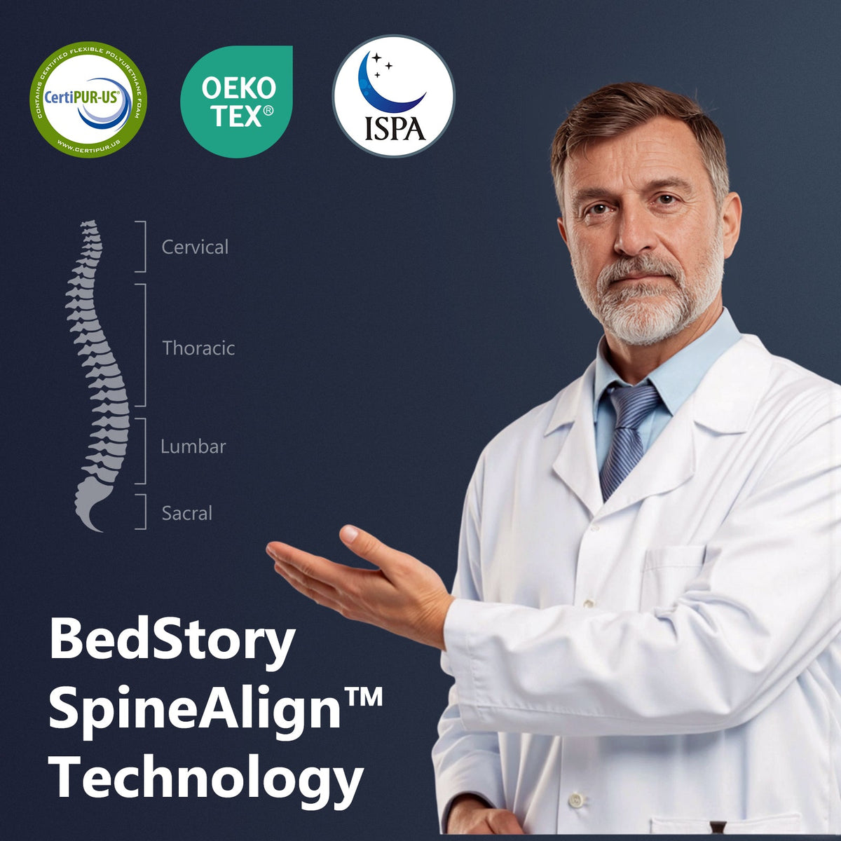 Bedstory Spine Align Pro 13" Twin Firm Hybrid Mattress