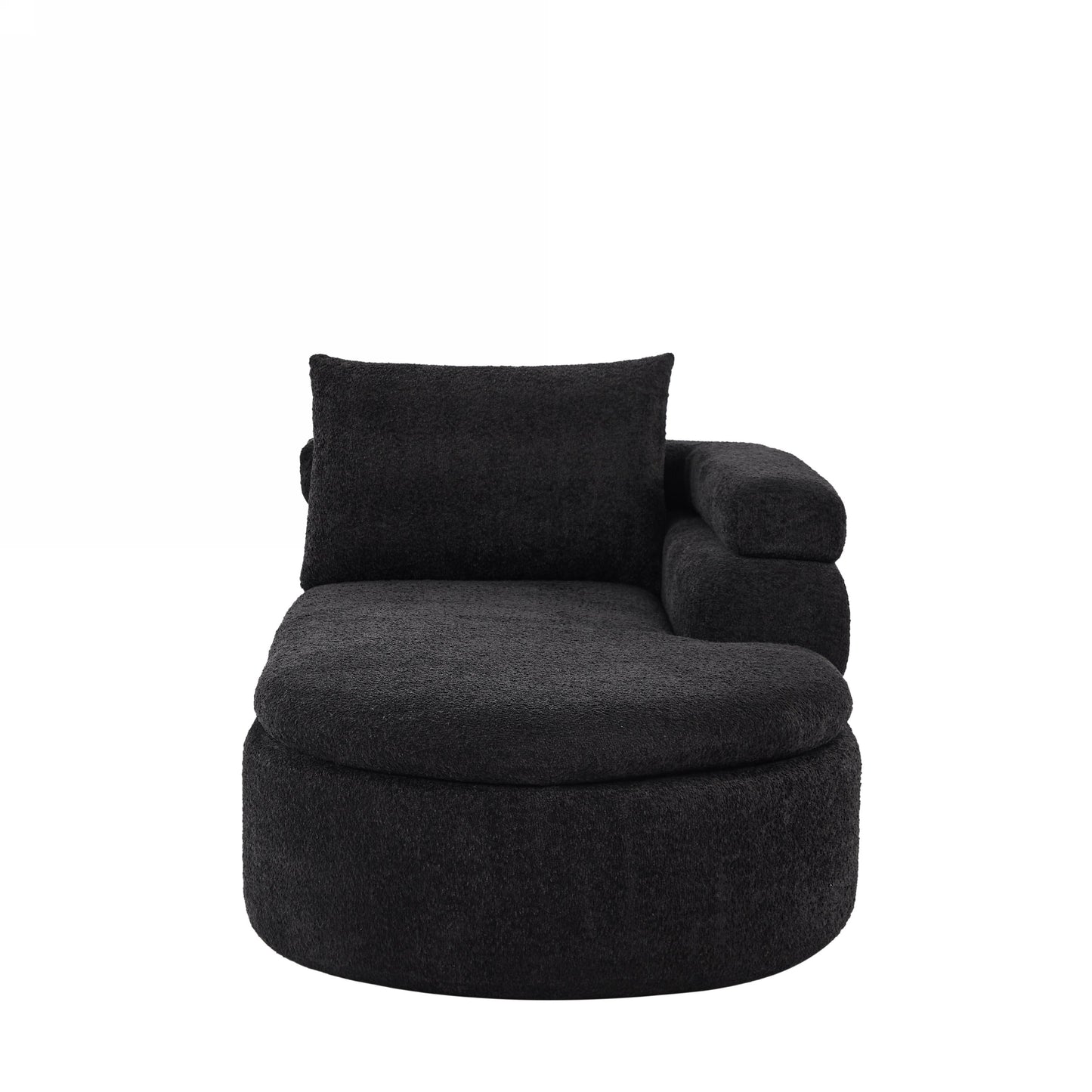 106" L-Shape Sectional Sofa - Black