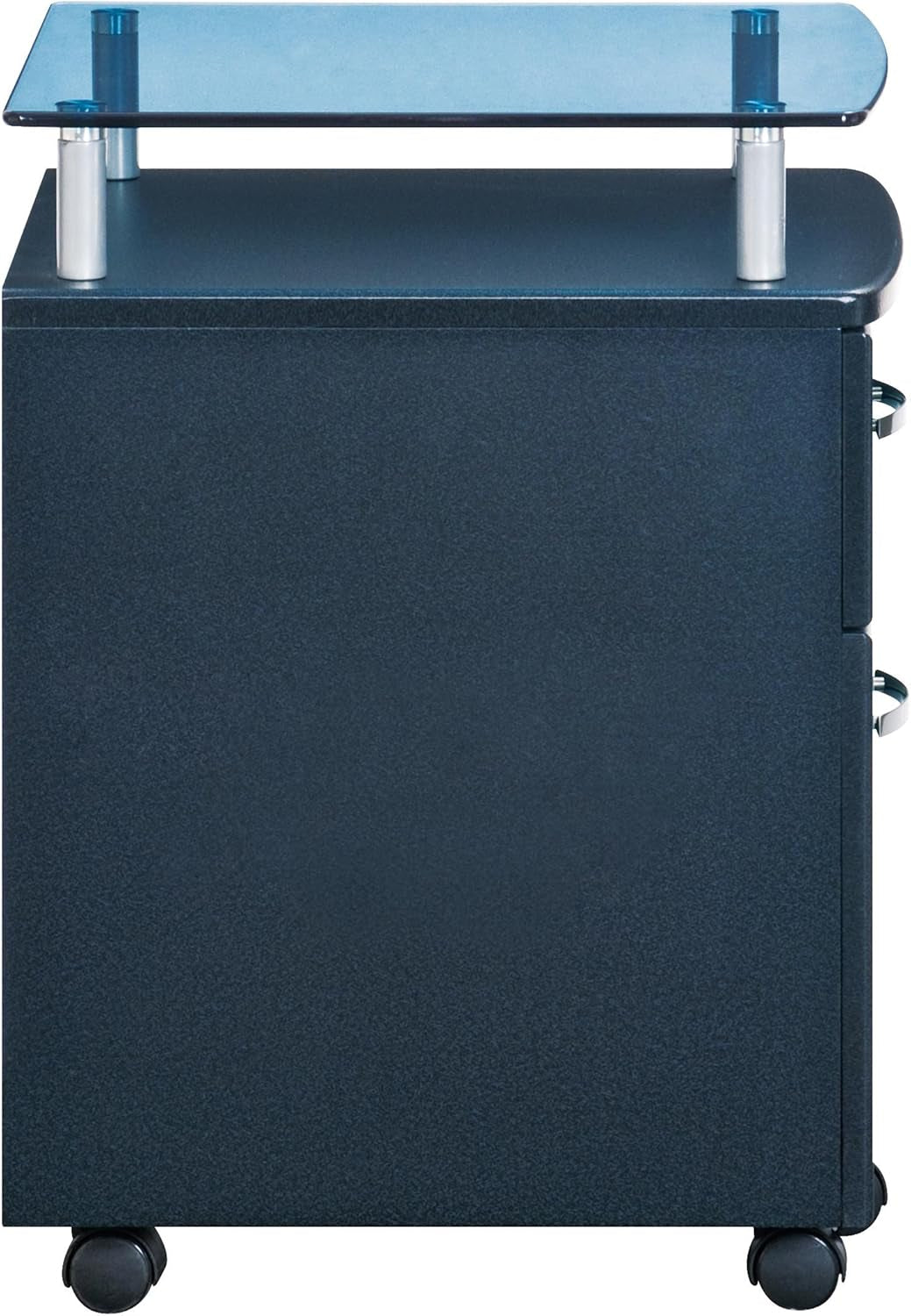 Rolling File Cabinet Graphite With Locking Top Drawer