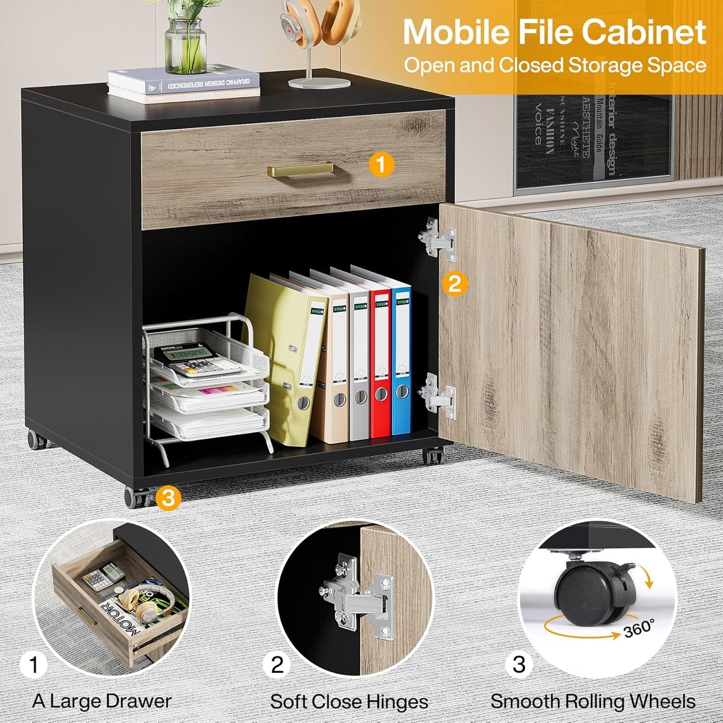 Extra Large L Shaped Executive Desk Retro Gray Drawer Cabinet