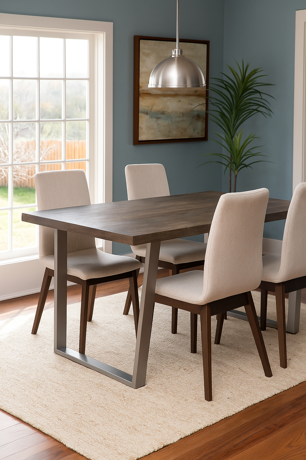 Lark Grey Mango Wood Dining Table