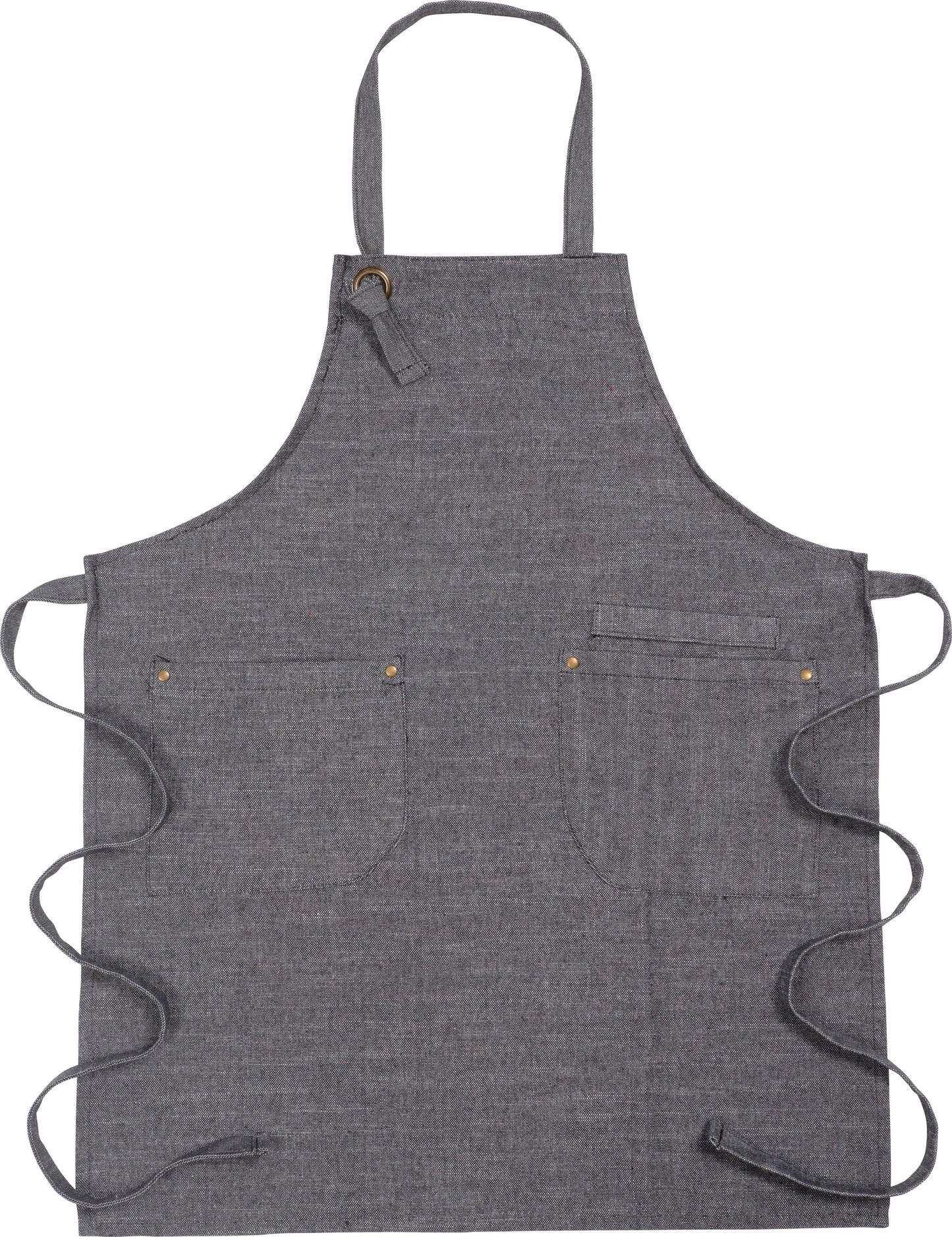 KAF Home Strada Adjustable Chambray Apron - 33" x 27"