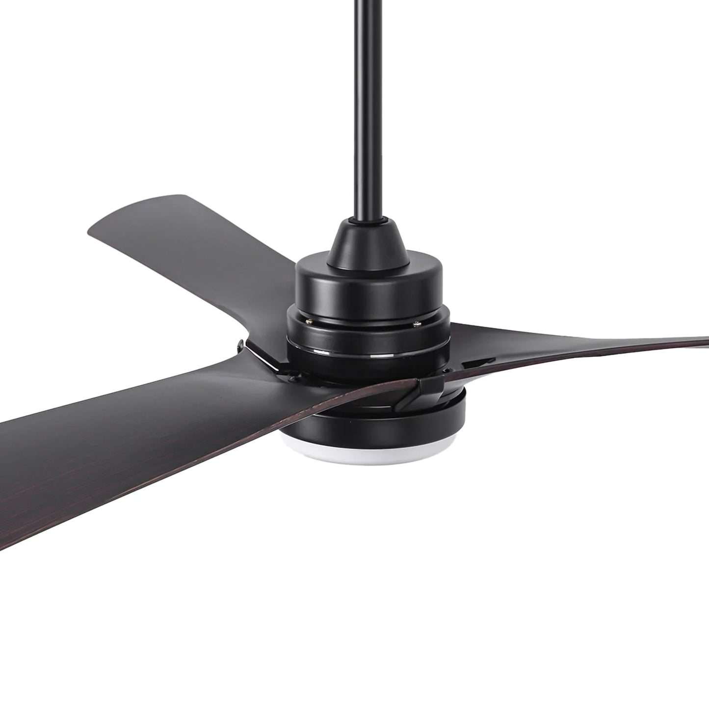 52 Inch Ivy Industrial Downrod Mount LED Ceiling Fan with Remote Control