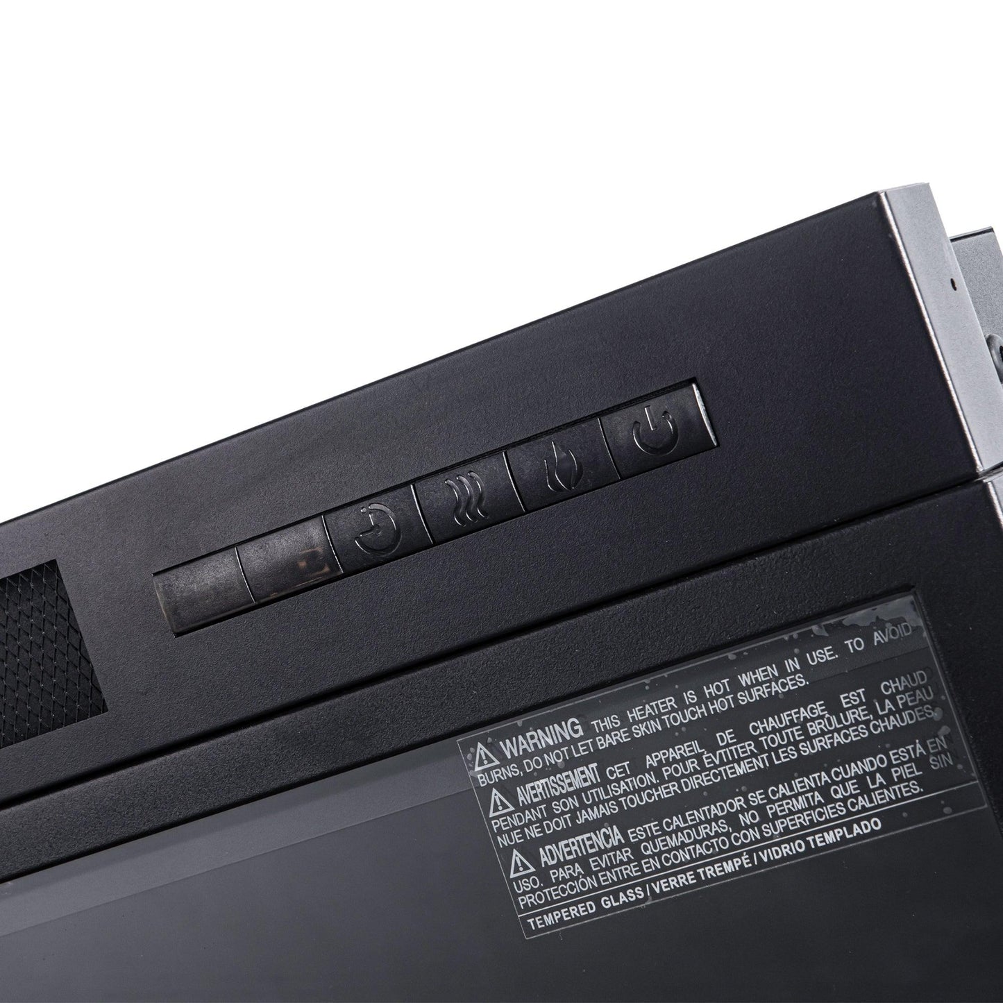 36" Modern Black Insert Electric Fireplace with Remote Control