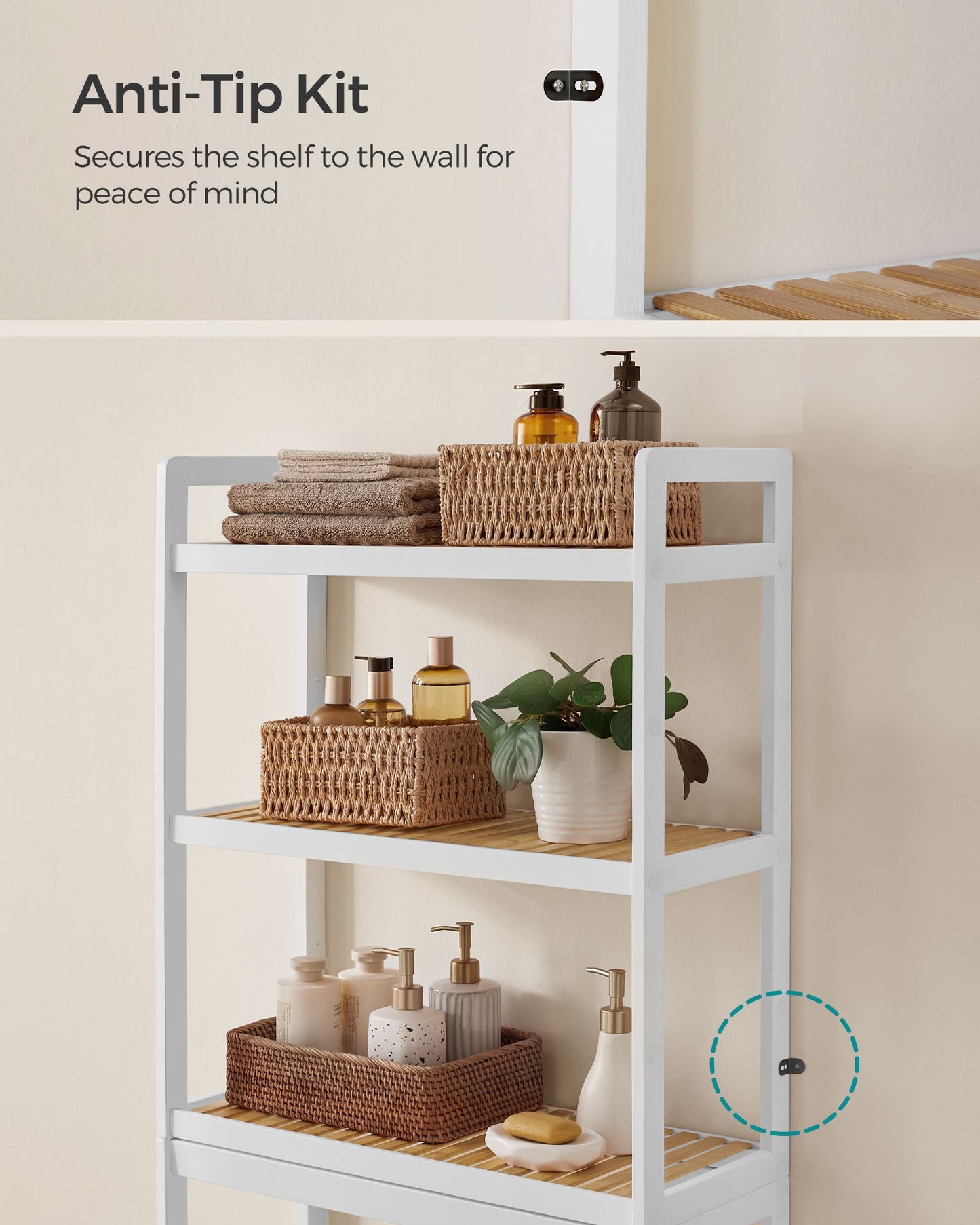 Over The Toilet Storage