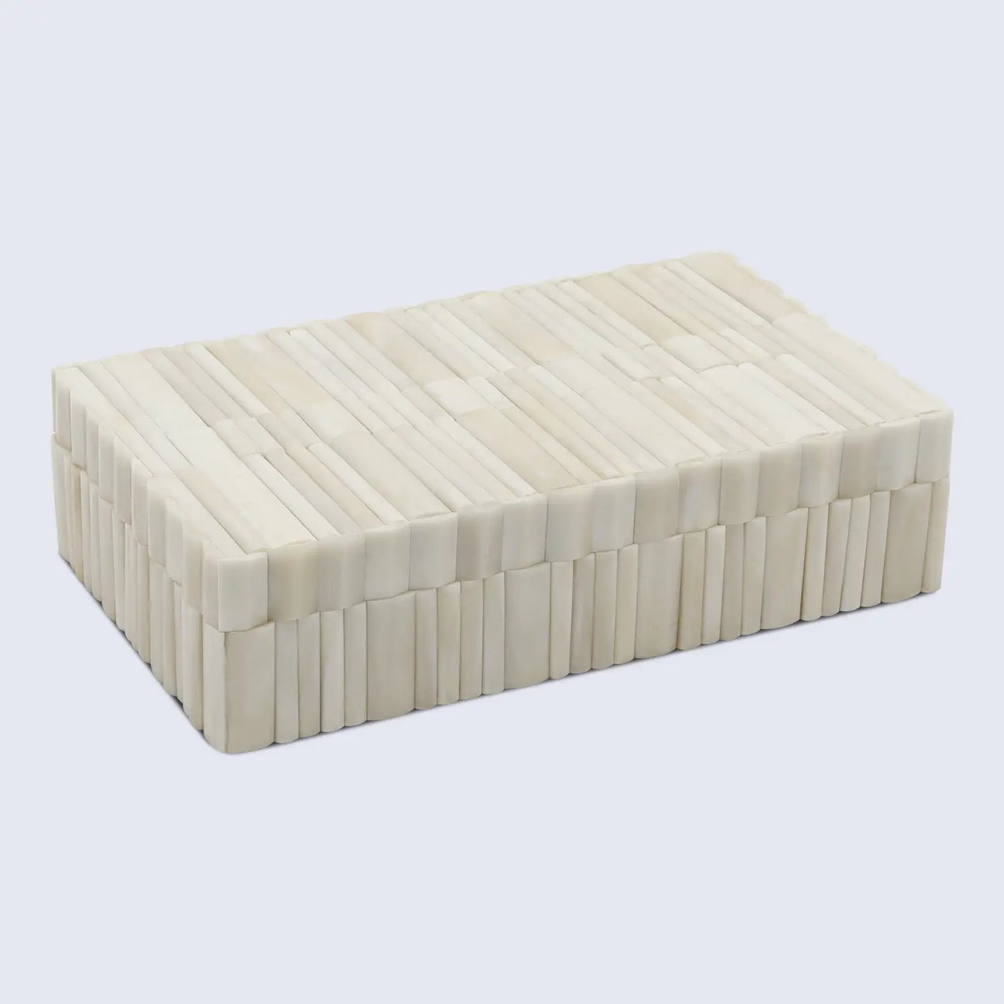 Stem Pattern Decorative Storage Box, Bone Inlay in 7 Sizes, Ivory