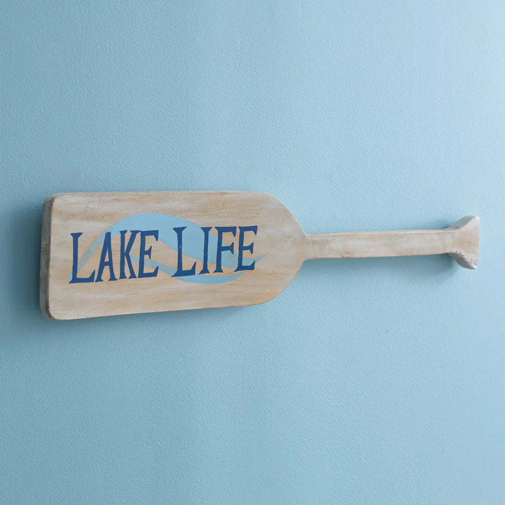 Lake Life Decorative Oar Wall Sign