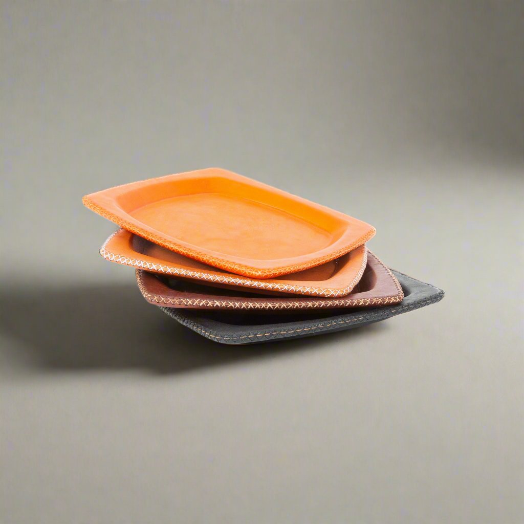 Chulina | 9" Square Leather Tray