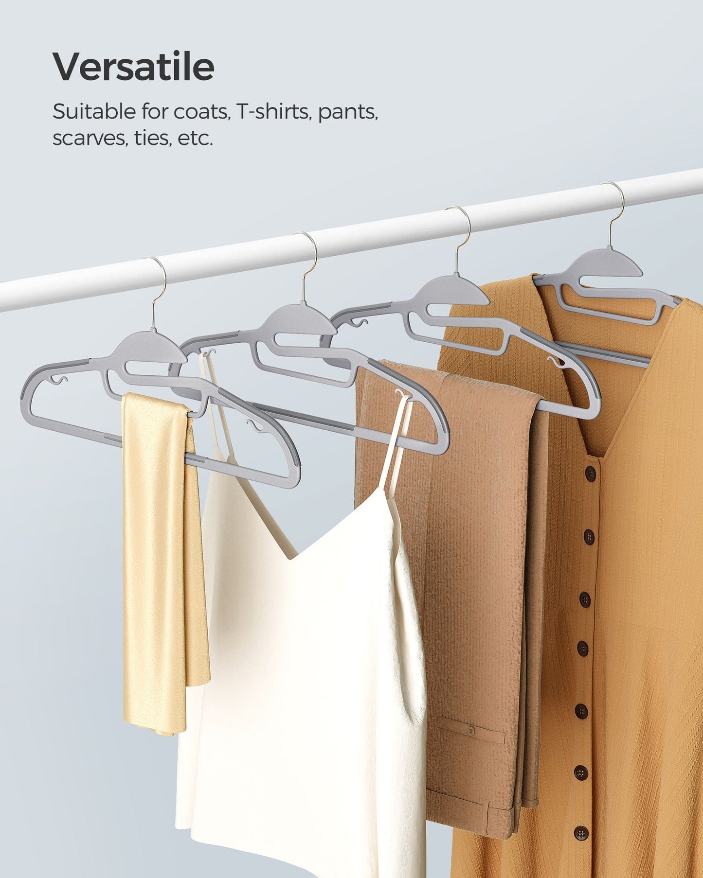 30 Pack Heavy-Duty Plastic Suit Hangers