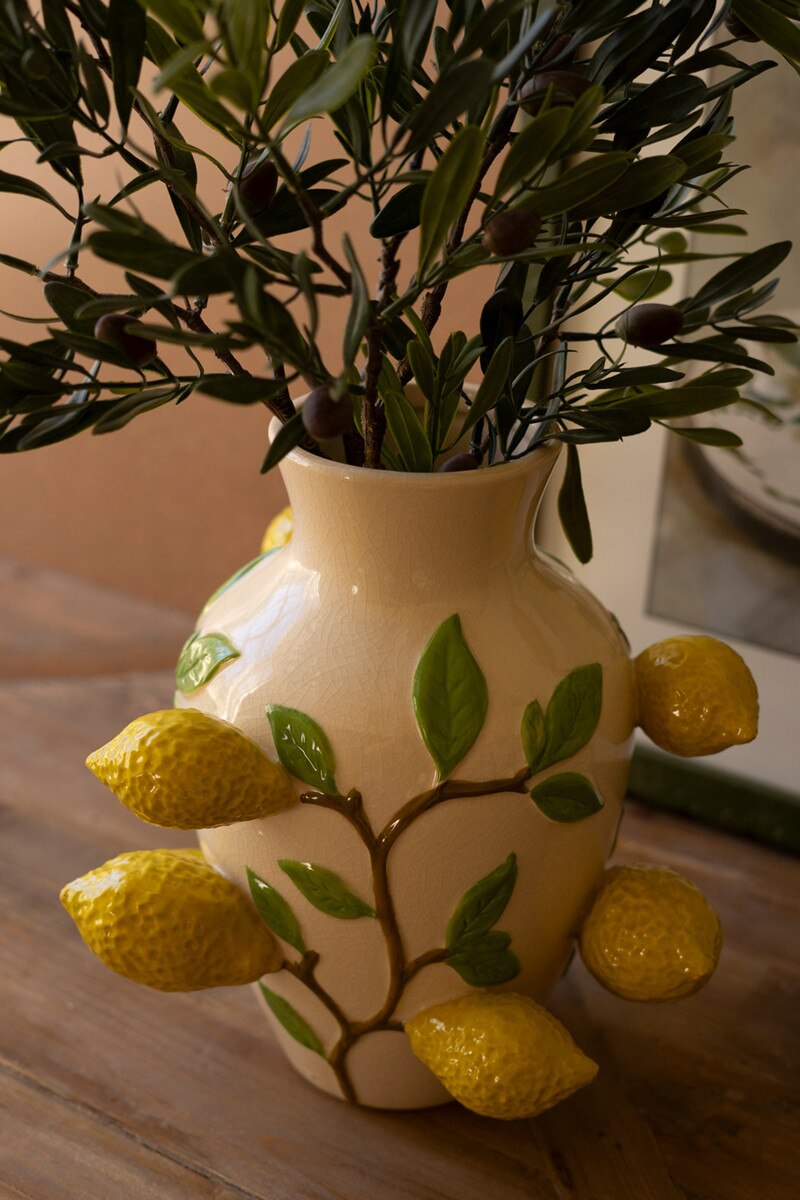 Ceramic Lemon Vase