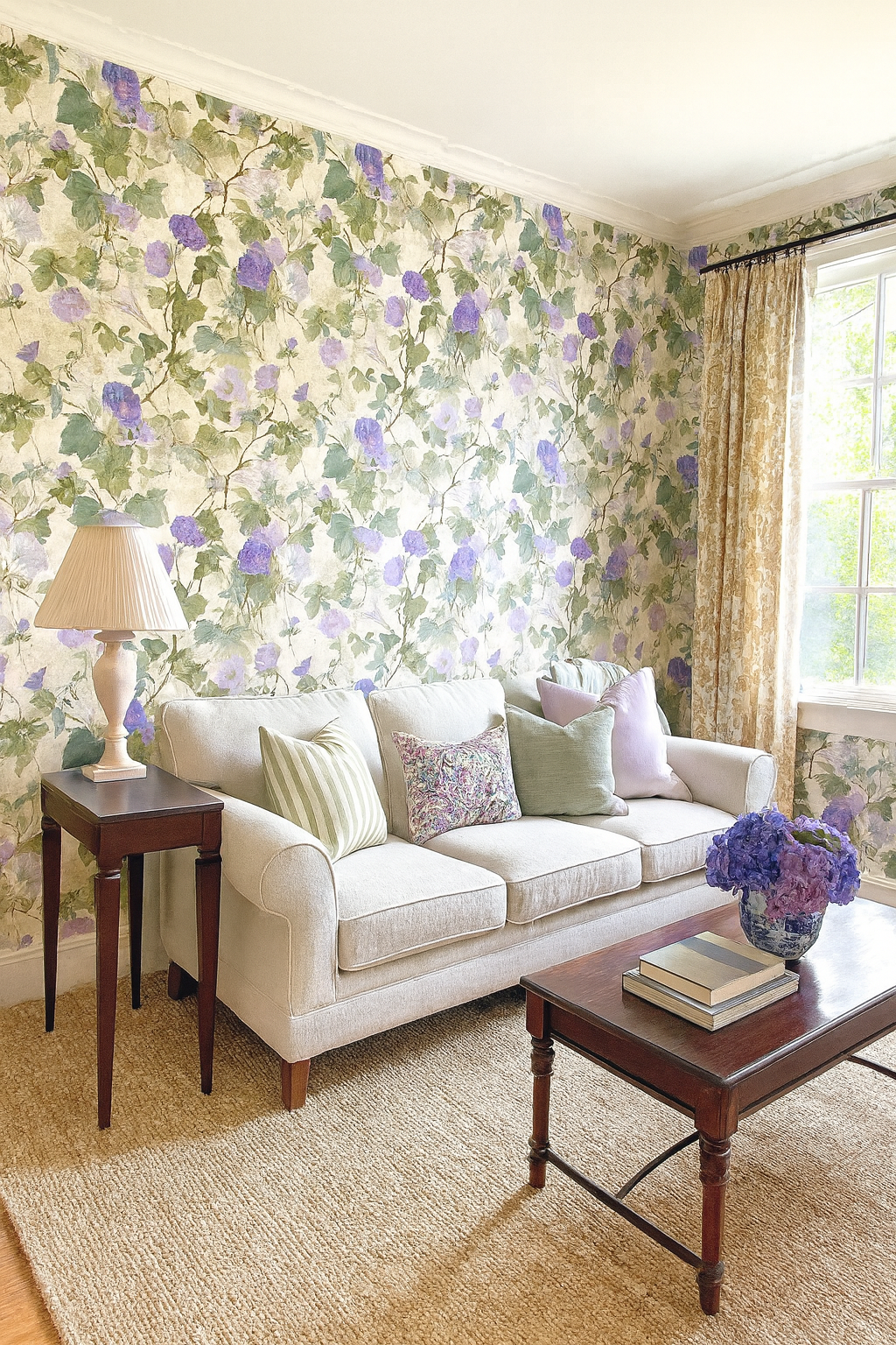 Ivy & Amethyst Wallpaper