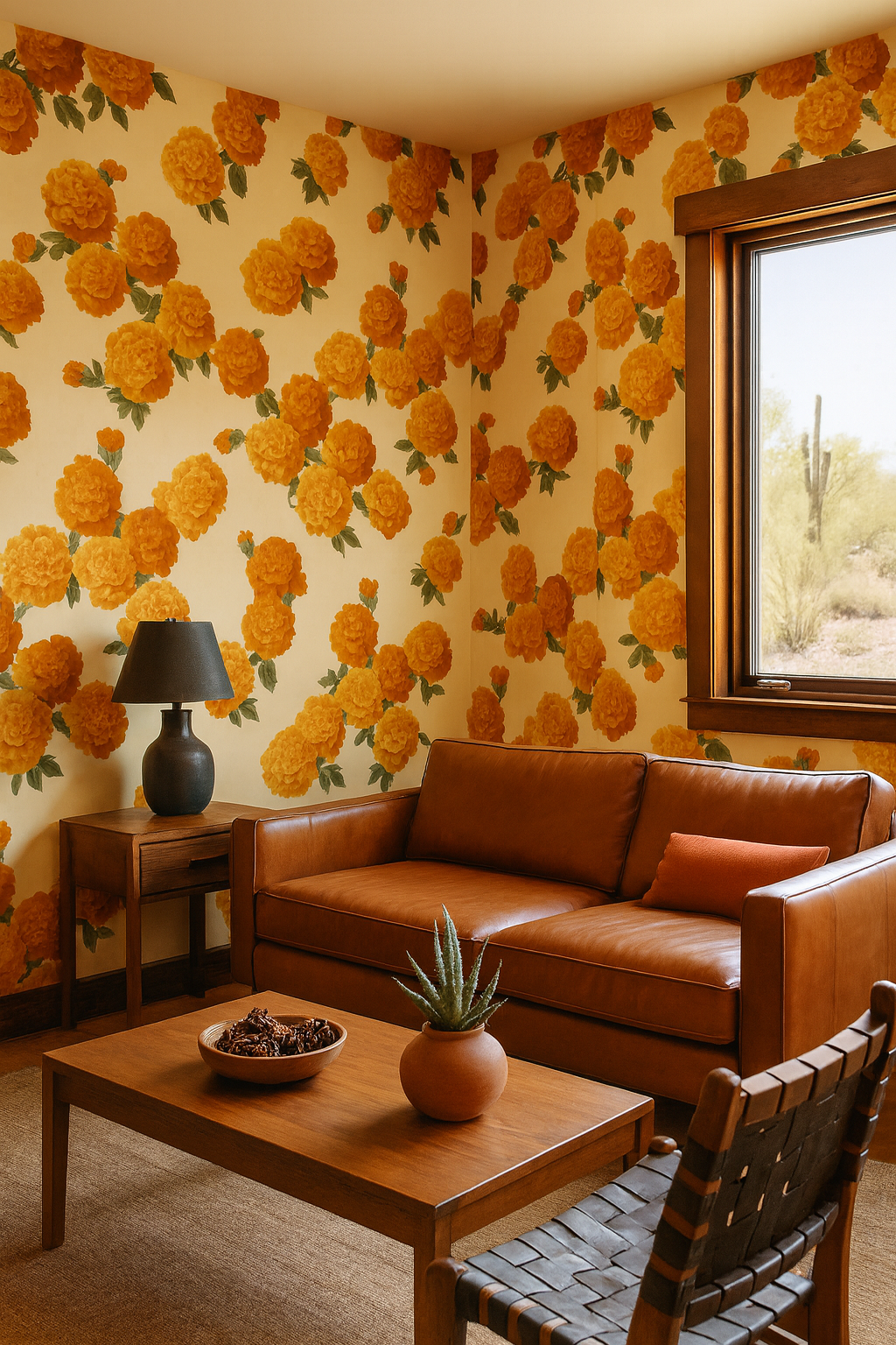 Marigold Mischief Wallpaper