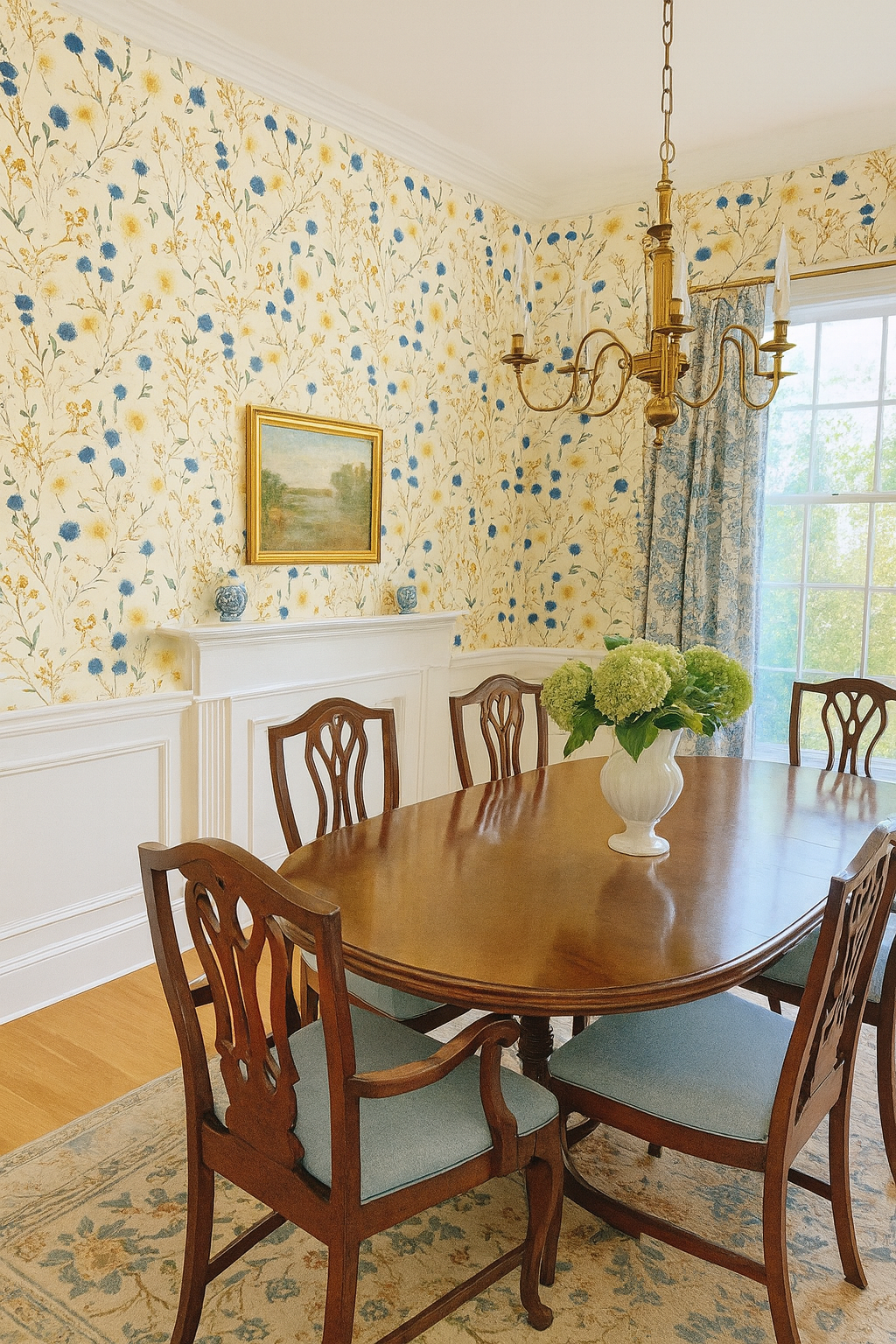 Cornflower Parade Wallpaper