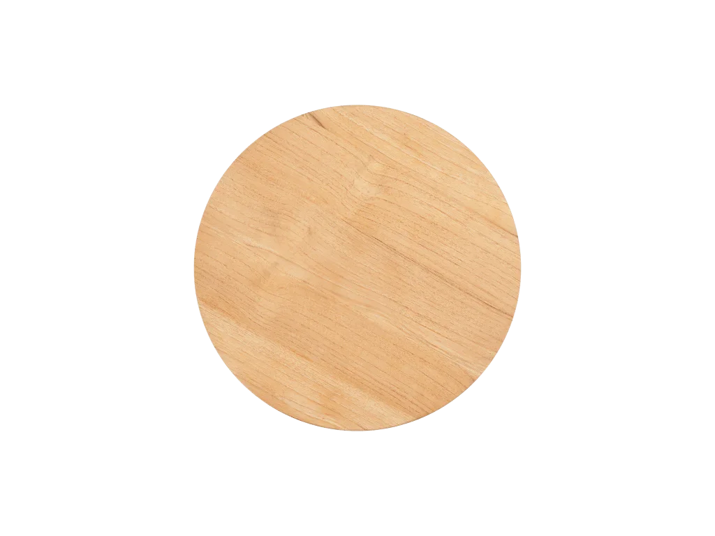 Cross Legs Nesting Teak Patio Side Table