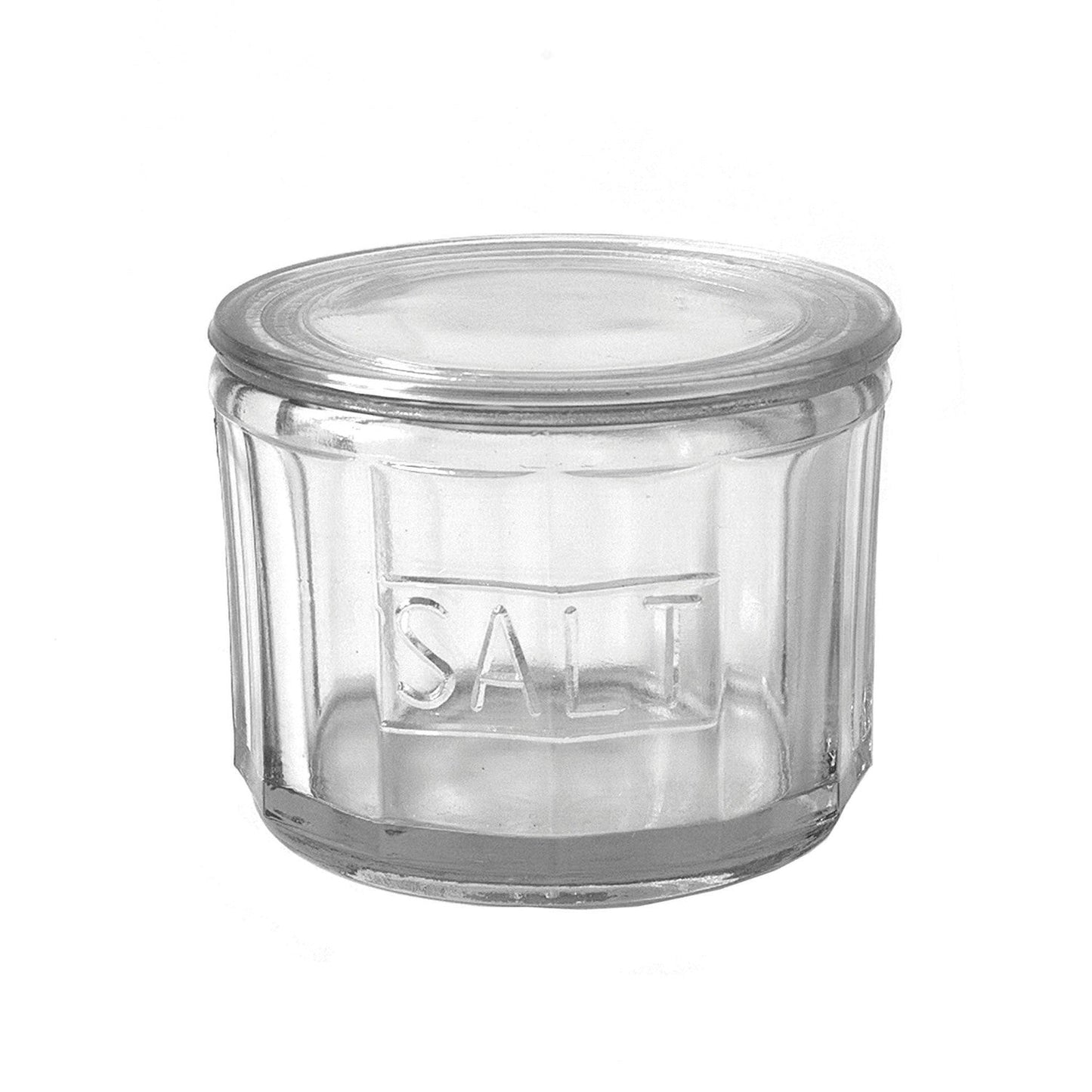 Pressed Glass Clear Salt Cellar