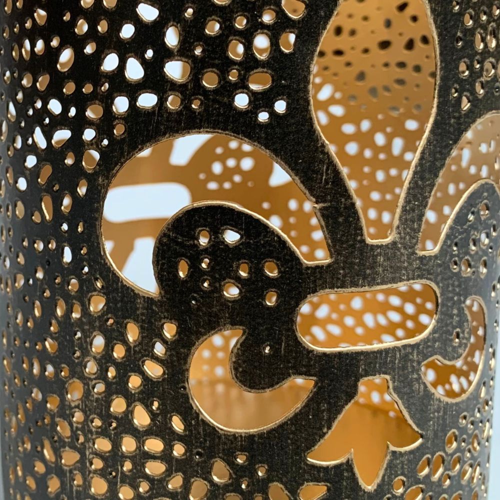 Fleur de Lis Iron Lantern