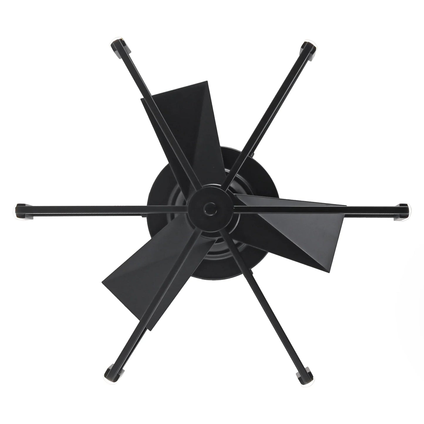 21 Inch Wade Black Industrial Flush Mount LED Ceiling Fan