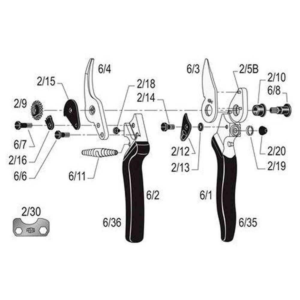 Felco 6 Ergonomic Compact Pruner F-6