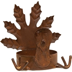 Fall Turkey Rusty Tealight Holder