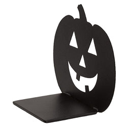 Black Metal Jack O Lantern Candle Plate - 3.5"H