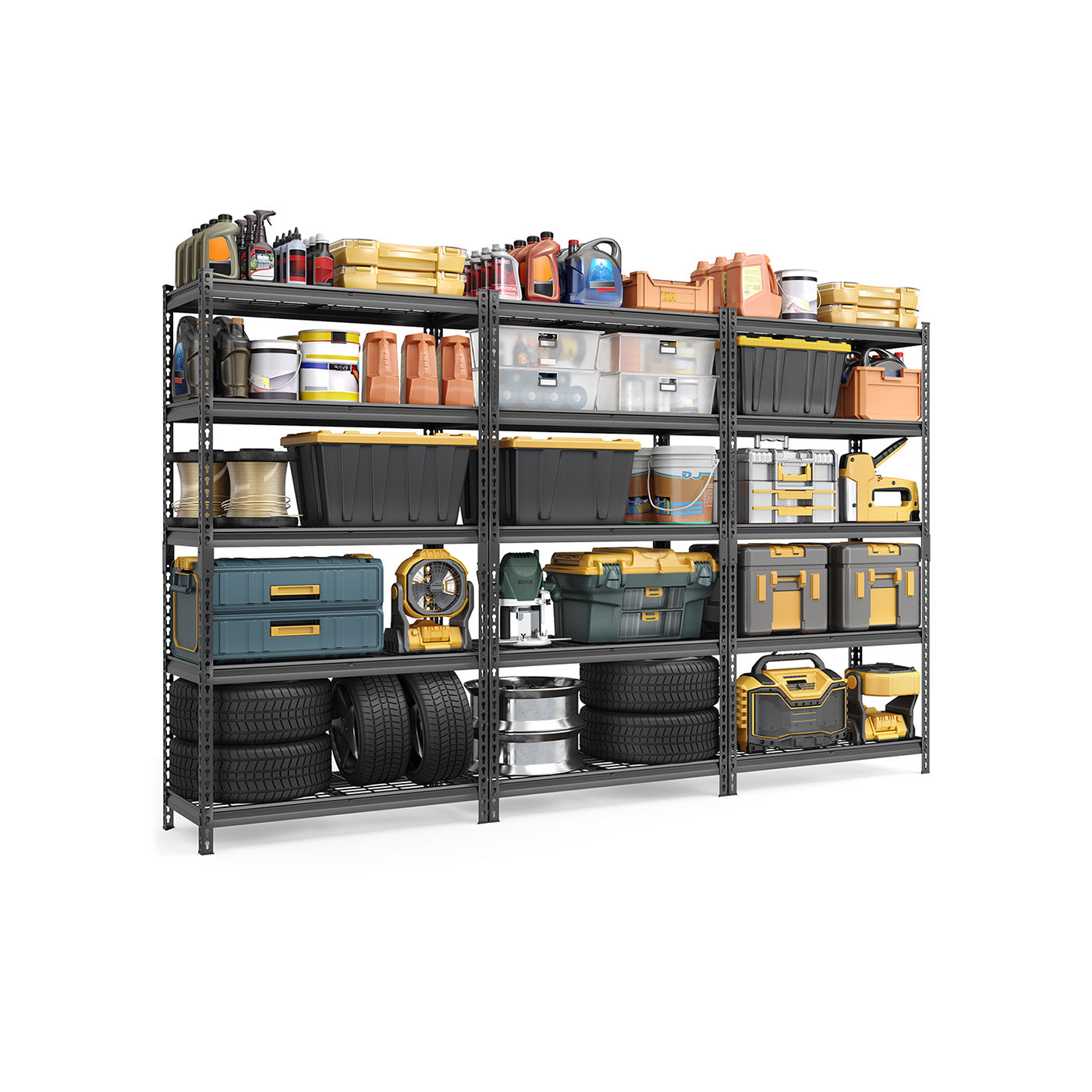 5-Tier Storage Shelves, 2,250 lb Load