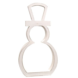 2/Set - White Wooden Cutout Standing Snowmen