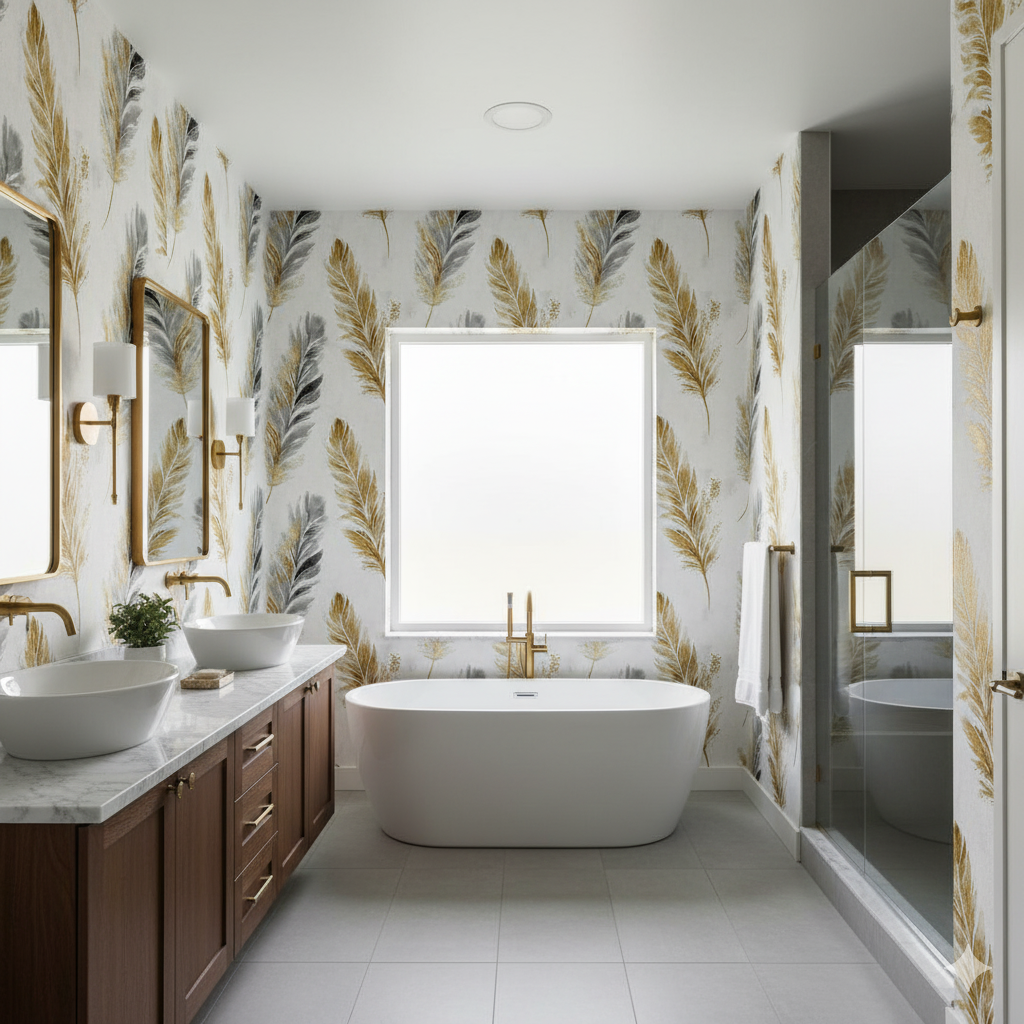 Plume Aureate Wallpaper