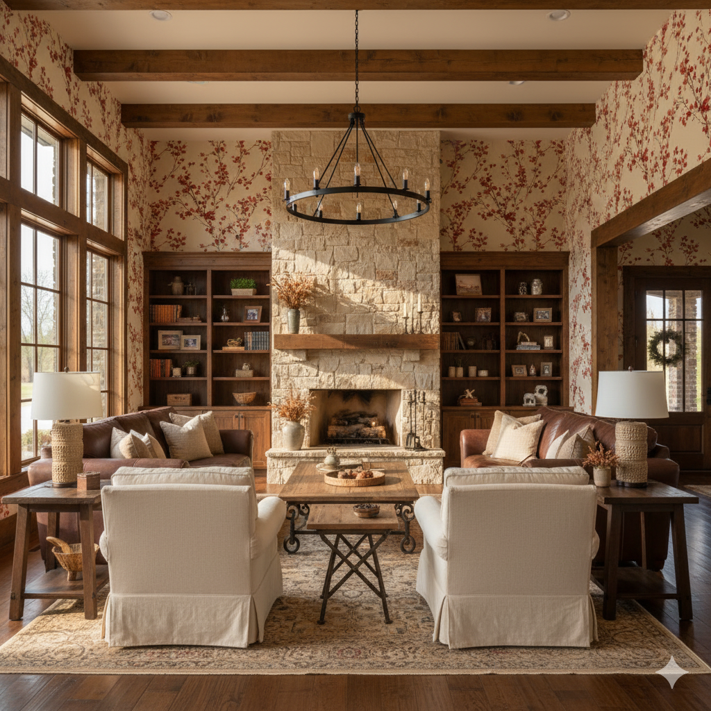 Crimson Wintertide Wallpaper