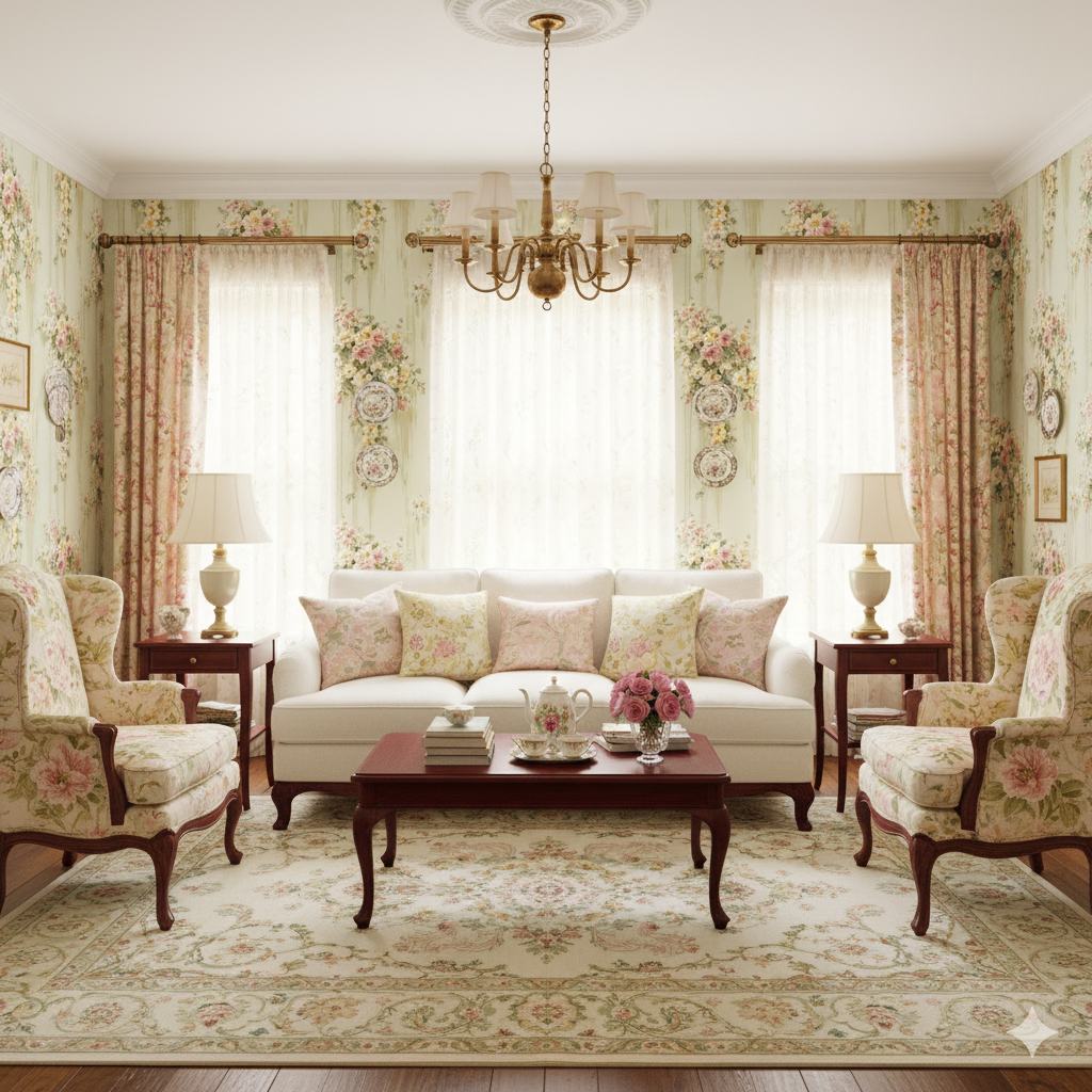 Maison de Lys Wallpaper