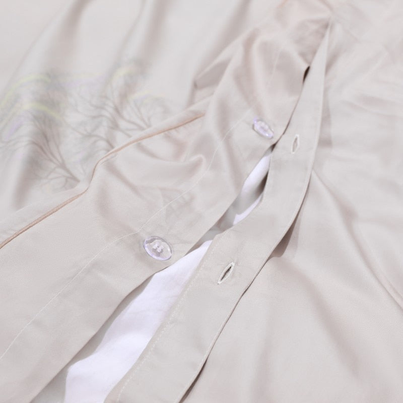 Gianna Birds and Flowers Egyptian Cotton Bedding Set