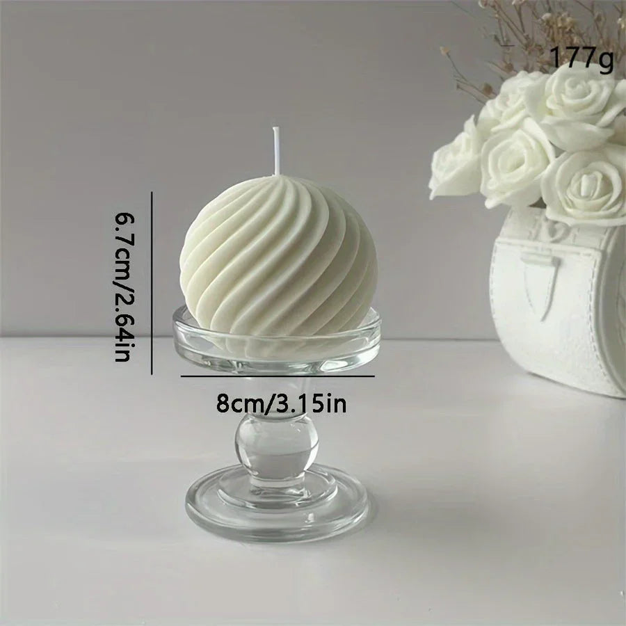Glass Candle - Sandalwood Scented
