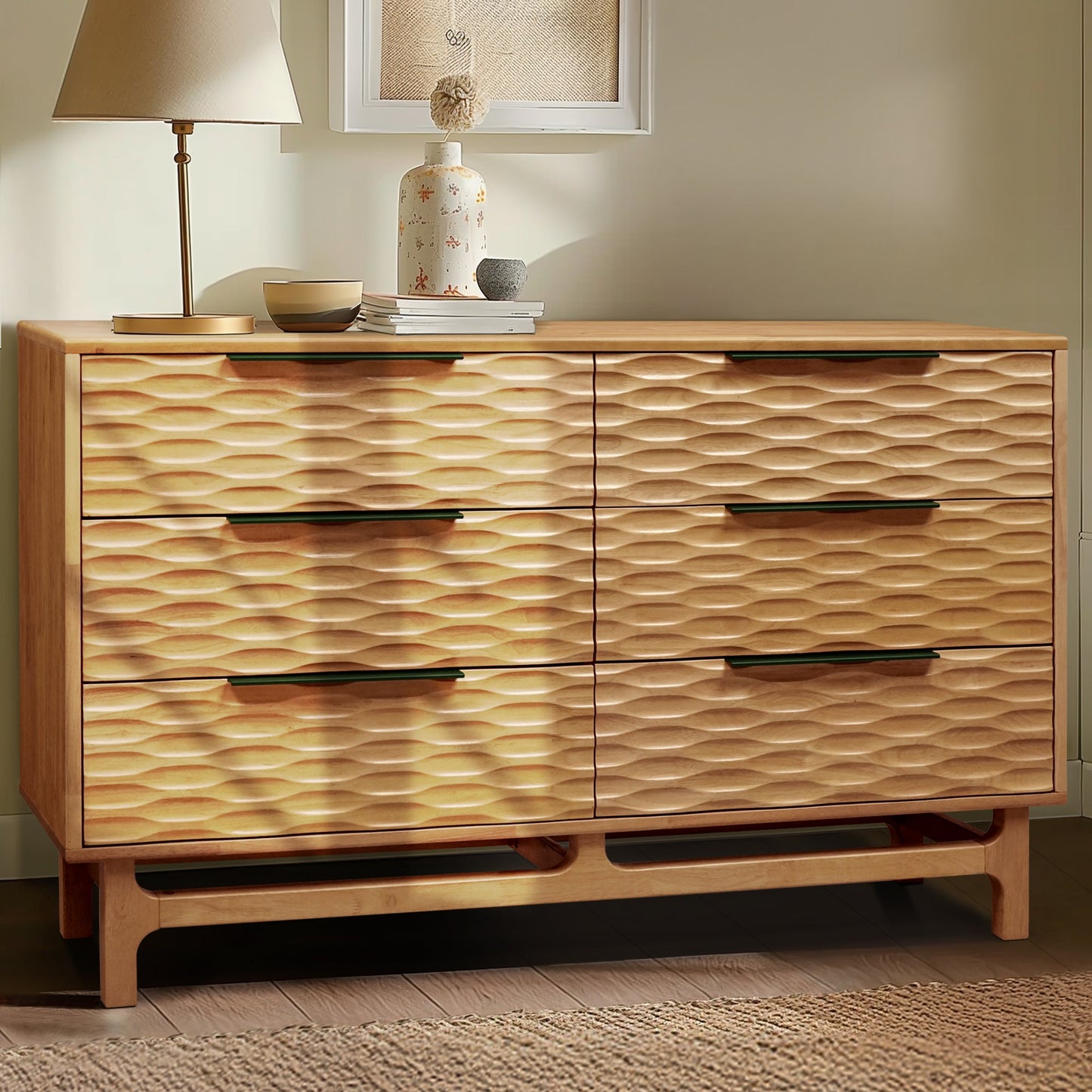 Acacia Elara Dresser with 6 Drawers for Stylish Storage Solutions