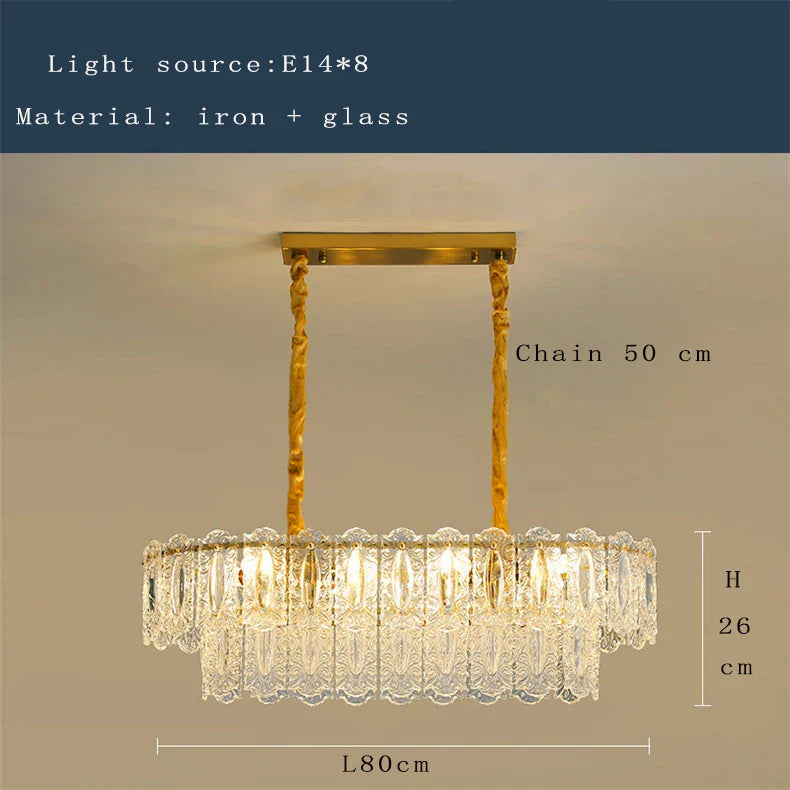 Elegant Post-Modern Glass Chandelier - A Personality Creative High-End Addition for Living Rooms, Dining Rooms, and Bedrooms