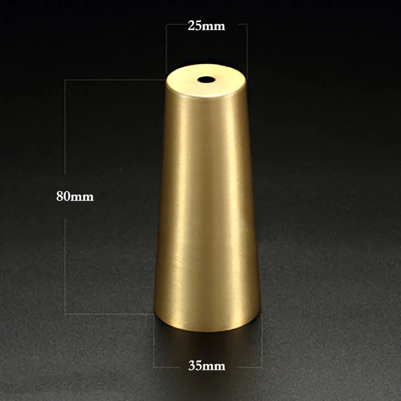High Brass Cabinet Leg Covers – Gold Chair Cups and Table Feet Protectors for Furniture