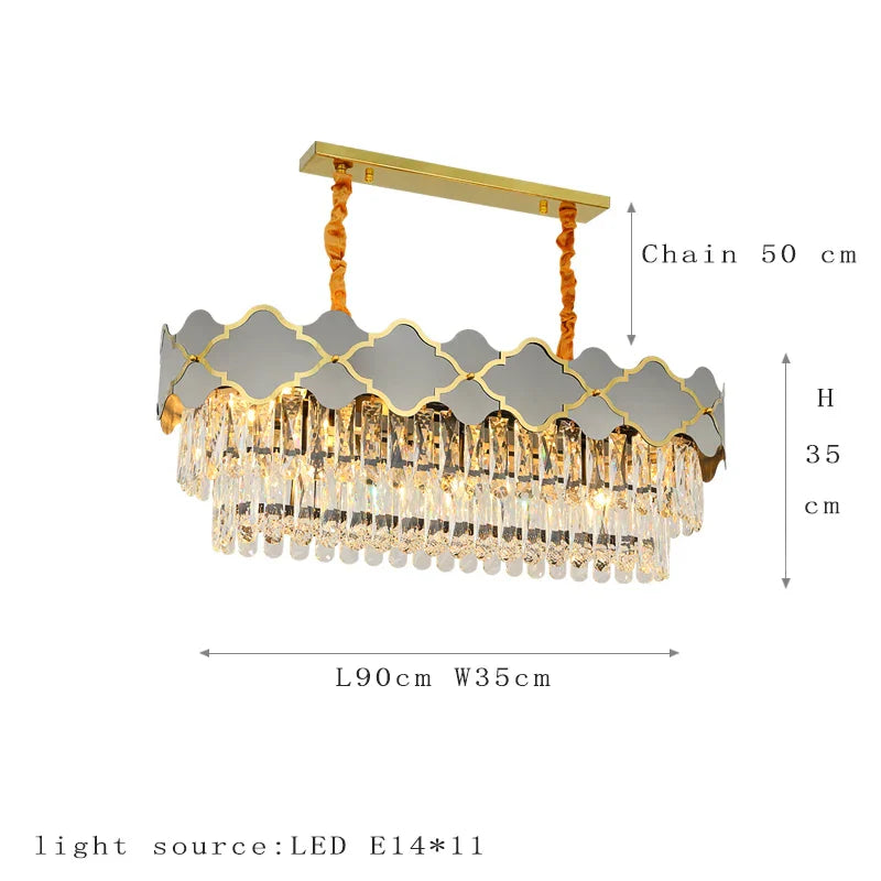 Postmodern Light Stainless Steel Crystal Chandelier - Starry Sky Illumination for Living, Dining, and Bedroom Ambiance