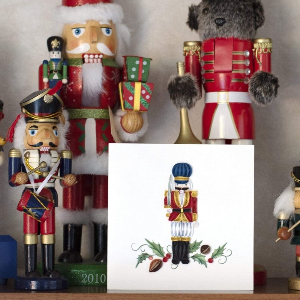 Nutcracker Quilled Greeting Card