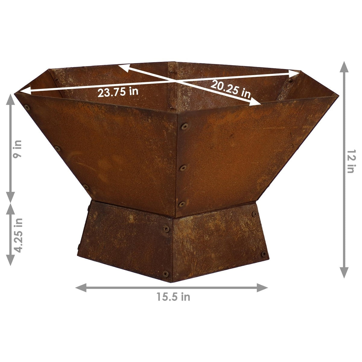 23 Inch Rustic Steel Affinity Fire Pit