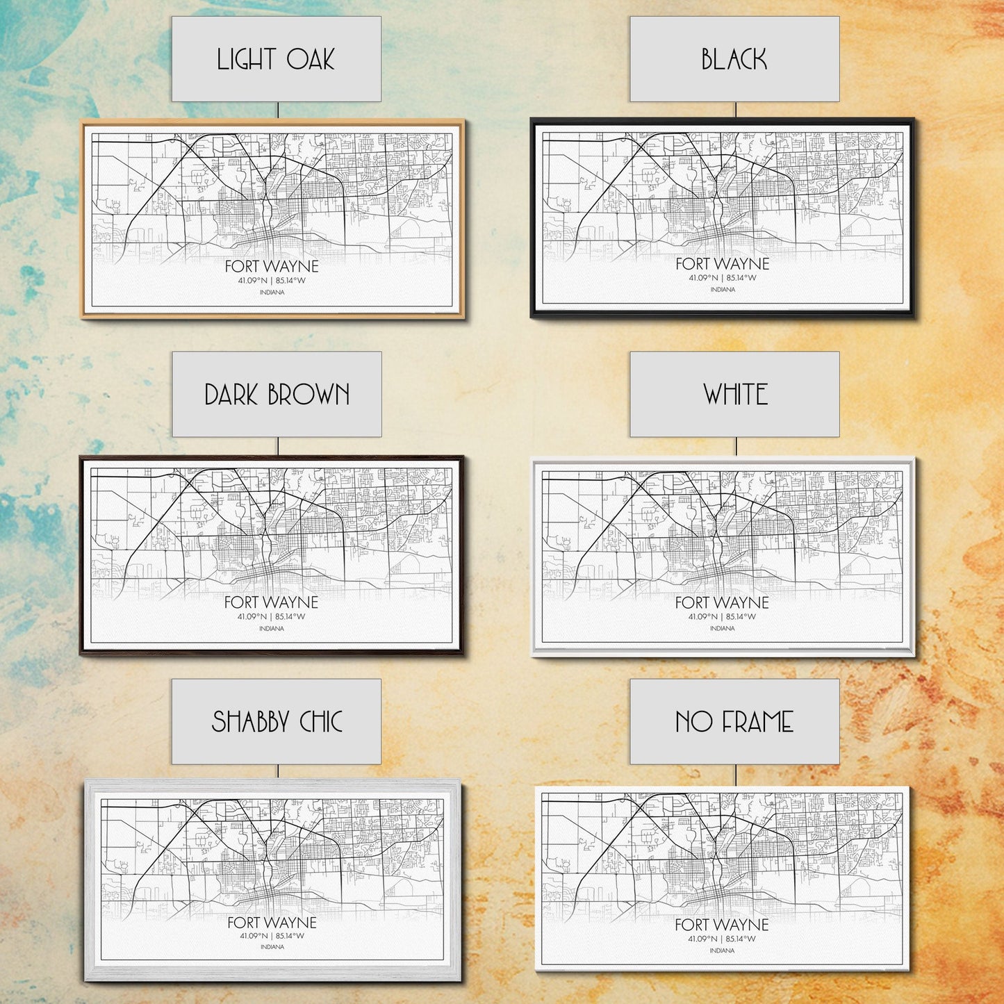 Fort Wayne Map, Nevada Map, Map Art, Minimalist Art, Wall Art, Canvas Art, Moving Gifts, Pool Room Décor, Bar Wall Art, Rustic Home Décor