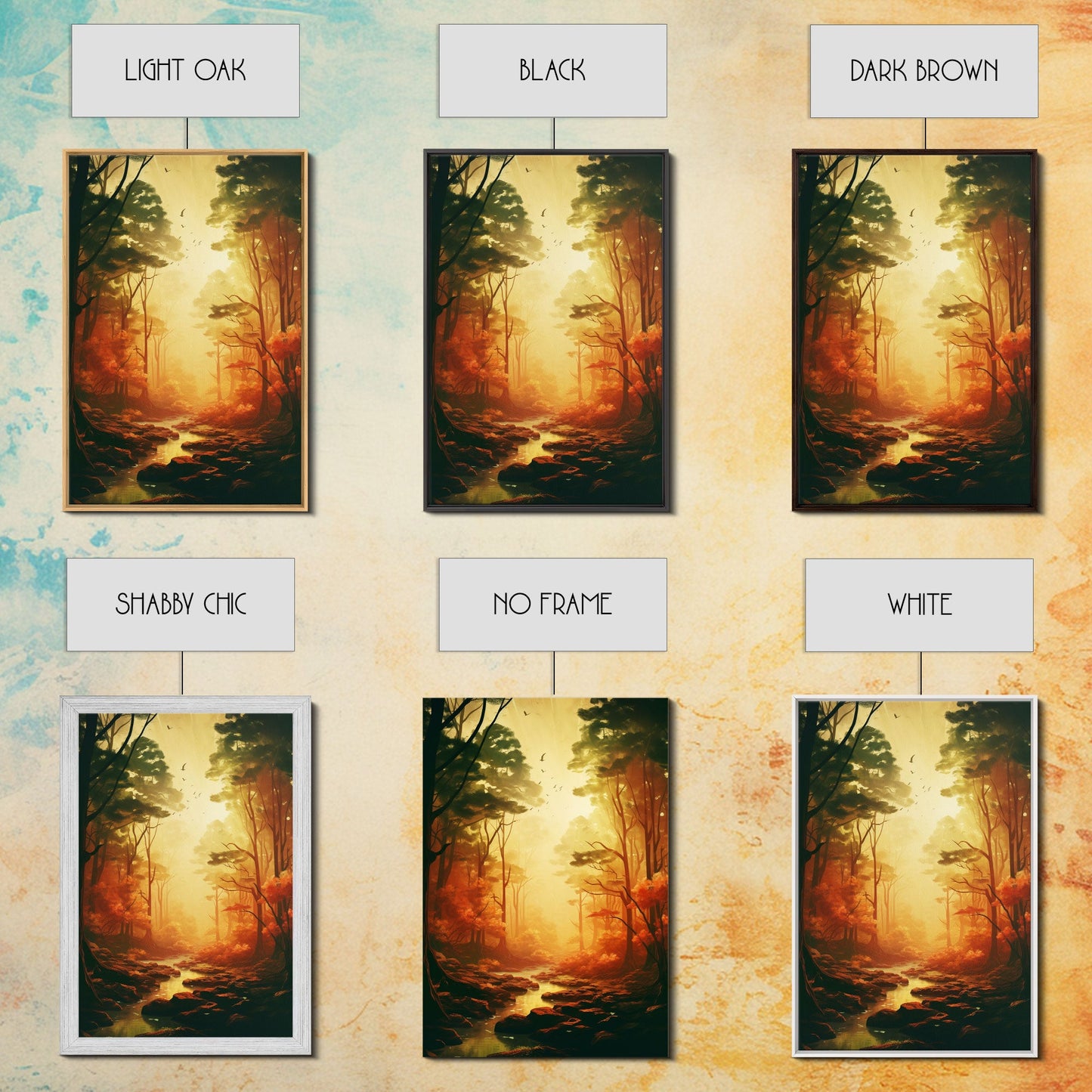 Forest Wall Art, Trees Art Print, Sunset Print, Canvas Print, Wall Art, Vertical Art, Nature Lover Gift, Camper Wall Decor, Country Wall Art