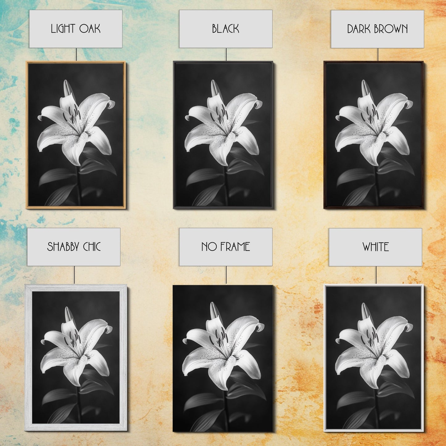 Elegant Lily, Black and White, Floral Beauty, Canvas Print, Botanical Wall Art, Minimalist Art, Bedroom Wall Decor, Nature Photography