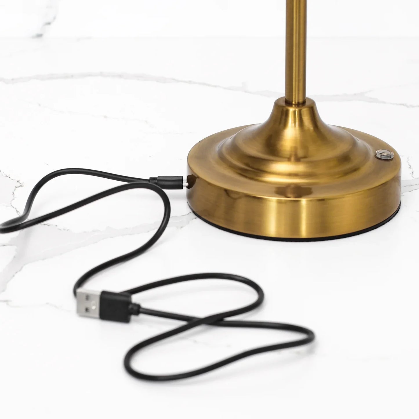 Rechargeable Touch-Control Gold LED Lamp
