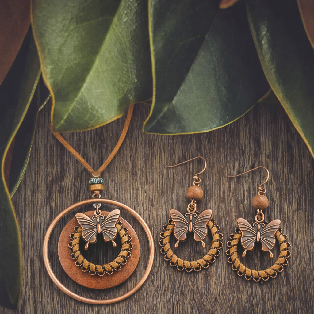 Beautiful Boho Necklace and Earring Set